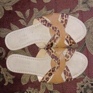 LC Lauren Conrad Malachite Slide Sandals